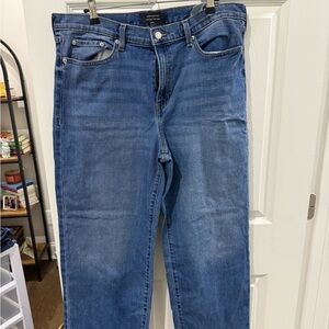 Banana Republic Women's Straight Leg Blue Jeans